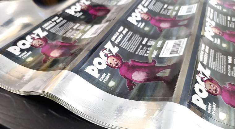 Этикетки на металлизированной пленке