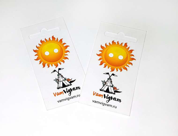 Креативные бирки с еврослотом